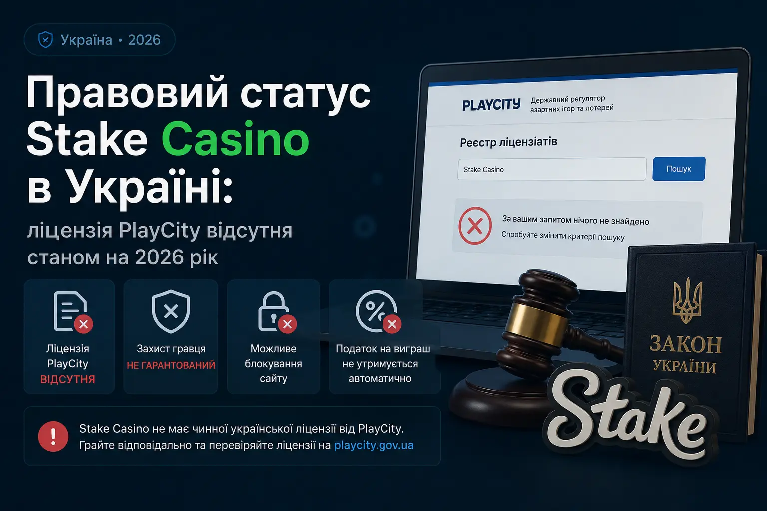 Ліцензія Стейк казино від регулятора Кюрасао — пояснення для гравців з України